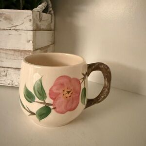 Franciscan Desert Rose Pink and Green Floral ONE Small Coffee/Tea Mug